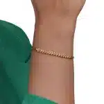 دستبند طلا طرح خوشه گندم