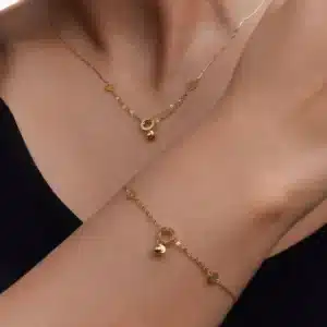 نیم ست طلا زنانه مینیمال