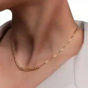 گردنبند طلا زنانه فشن مدل نامتقارن