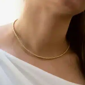 گردنبند طلا مهره ای