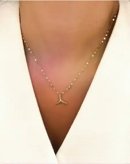 گردنبند با پلاک مینیمال گردنبند با پلاک مینیمال