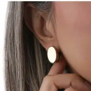 گوشواره میخی طلا دیسک