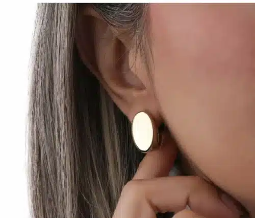 گوشواره میخی طلا دیسک گوشواره میخی طلا دیسک